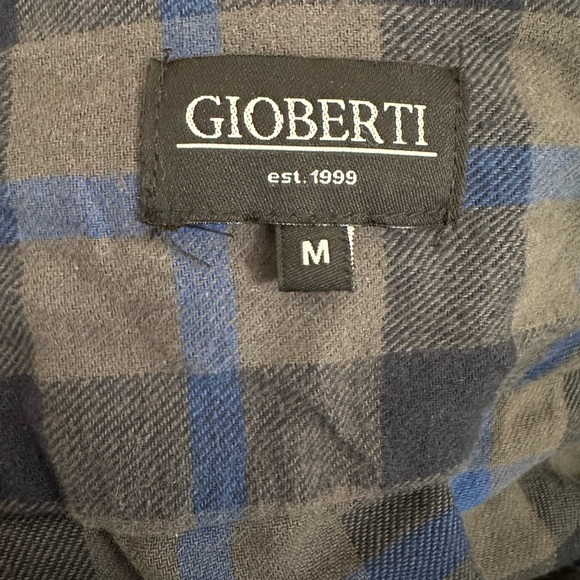 BRAND NEW GIOBERTI MENS BUTTON DOWN FLANNEL - Picture 3 of 4